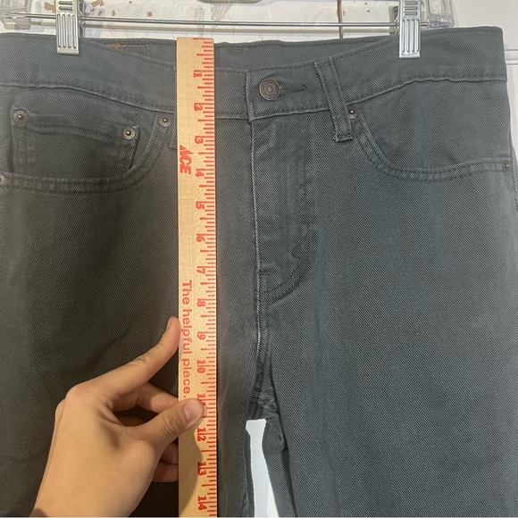 Levi's 511 Slim Fit Gray Jeans Size 31 x 30 Canvas Carpenter Material Gorpcore - Picture 6 of 10